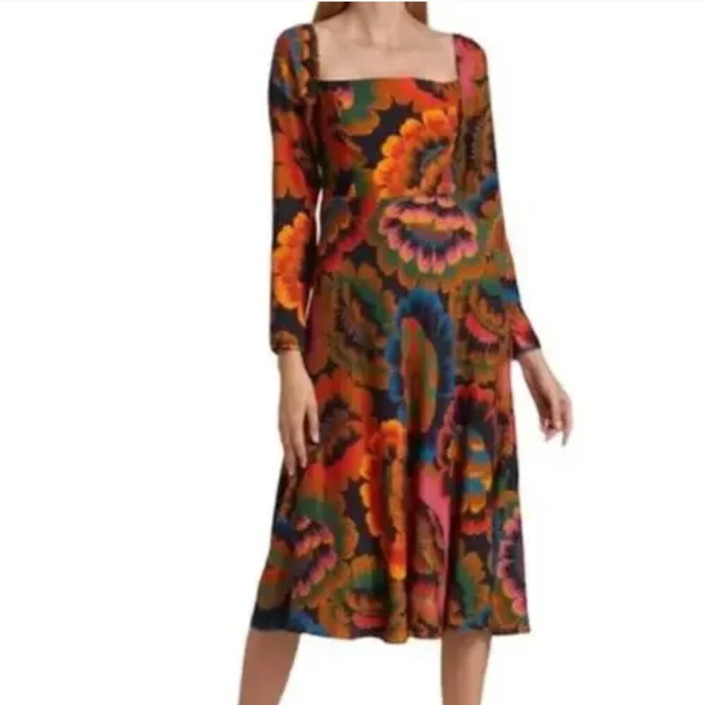 Farm rio Floral Multicolor Maxi Dress